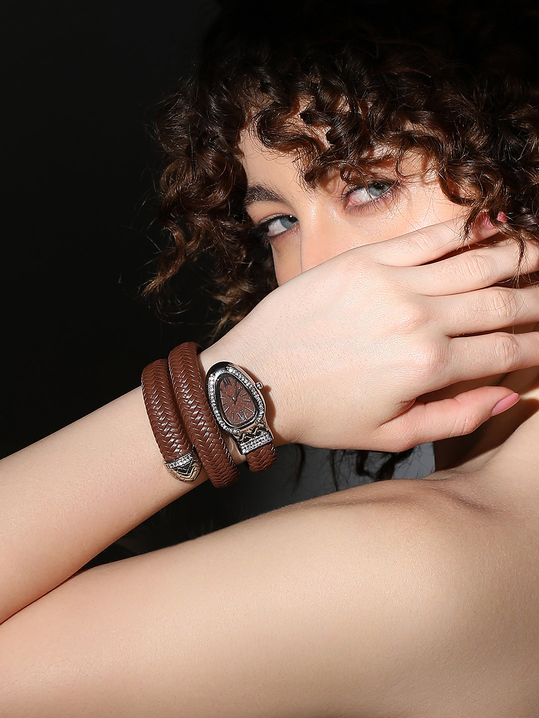 Haute Sauce The Aurora Wrap Oval Watch -  Classic Brown