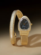 Haute Sauce The Aurelia Gem Wrap Oval Watch -  Rose Gold