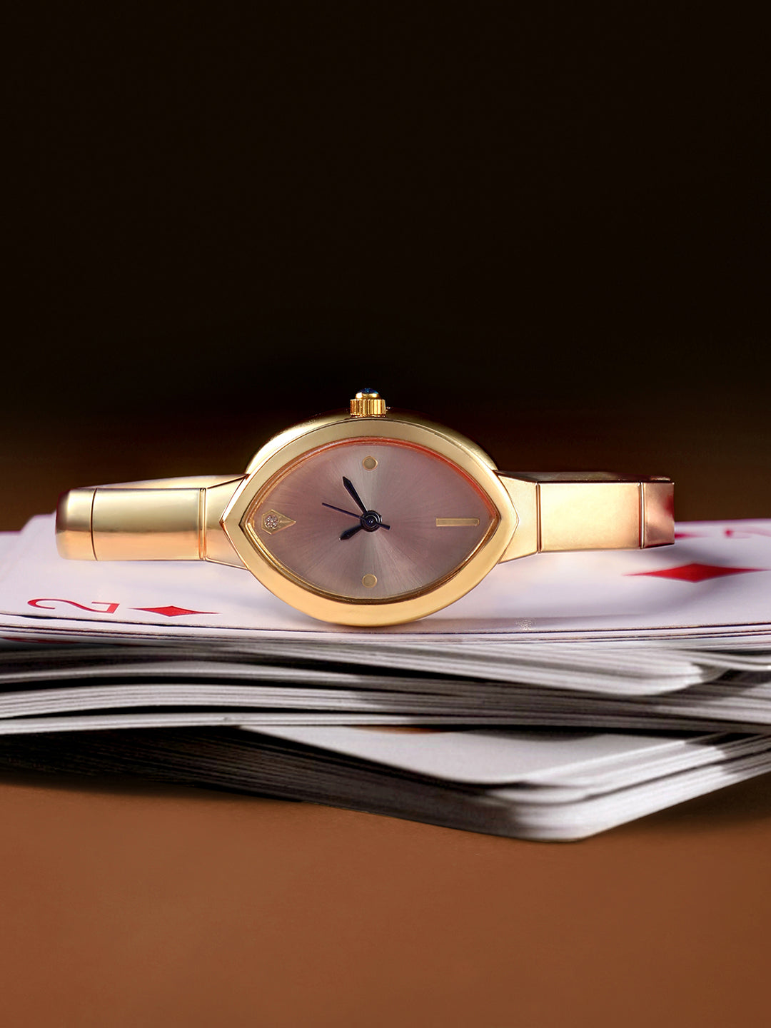 The Rosé Oval Watch - Blush Gold