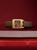 The Vintage Square Watch - Cocoa Brown