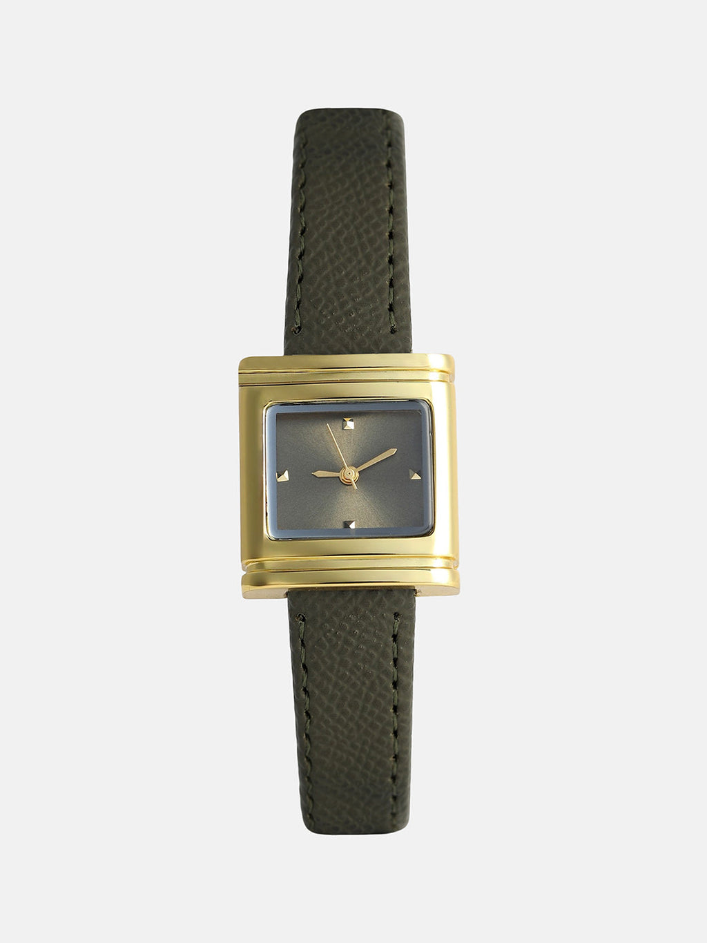 The Vintage Square Watch - Cocoa Brown