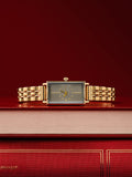 The Minimal Rectangle Watch - Champagne Gold