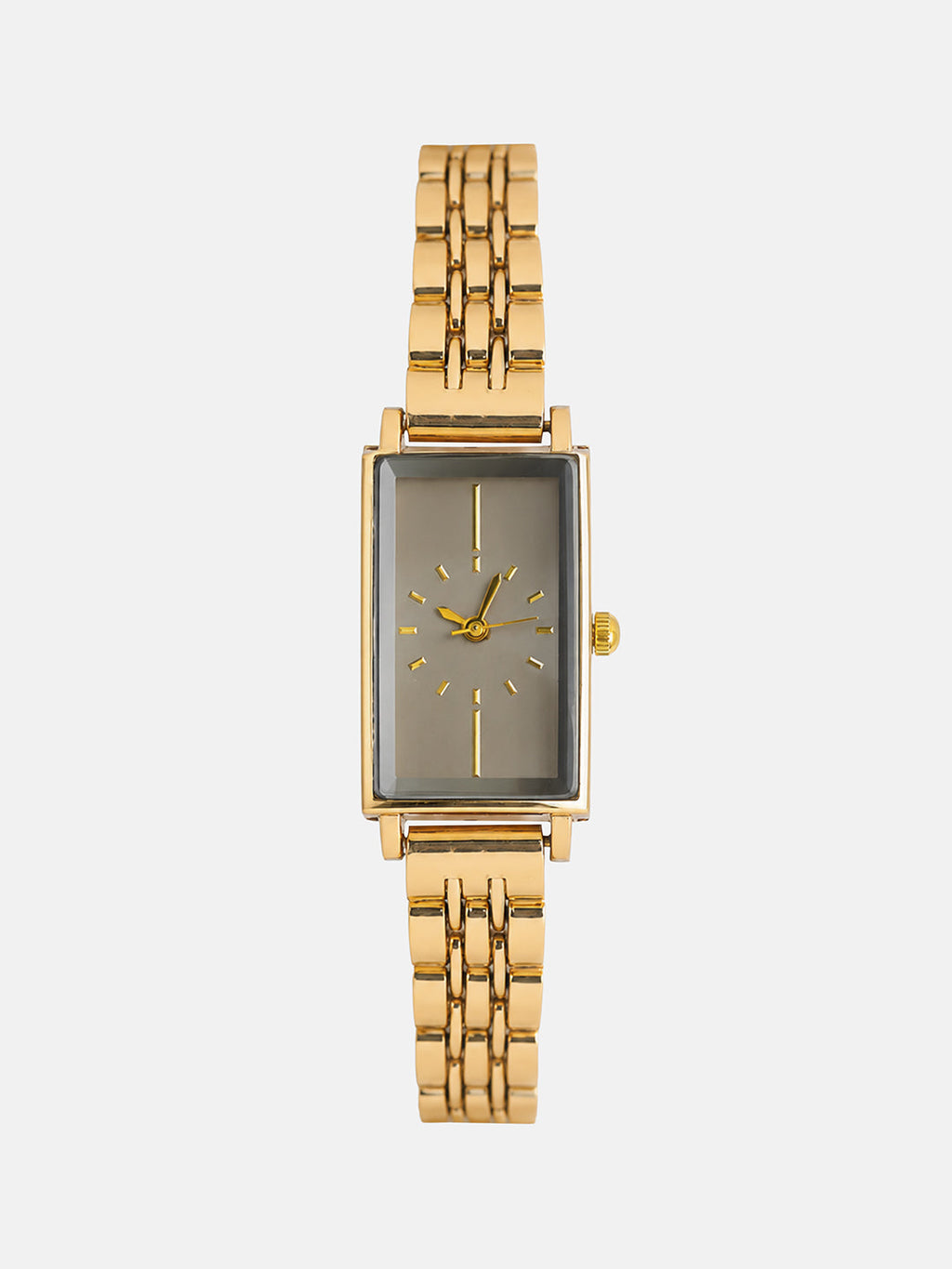The Minimal Rectangle Watch - Champagne Gold