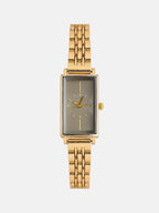 The Minimal Rectangle Watch - Champagne Gold