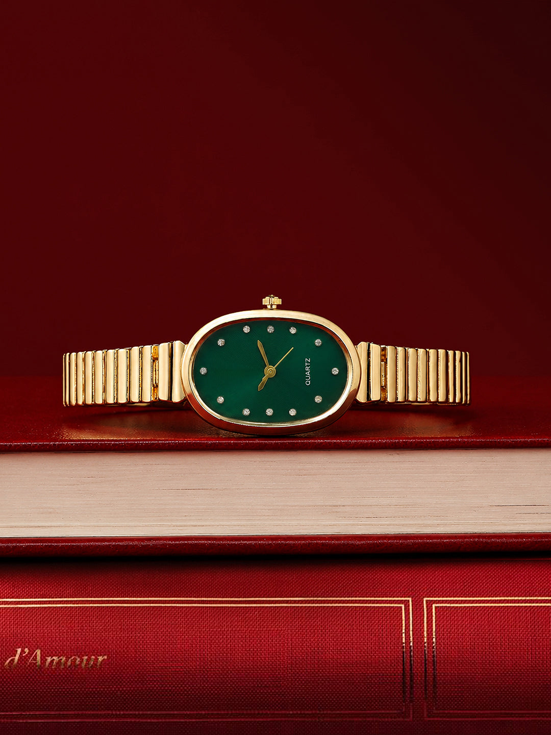 The Emerald Oval Watch - Royal Gold