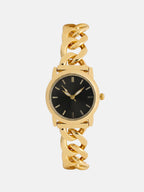 The Noir Classic Watch - Gold