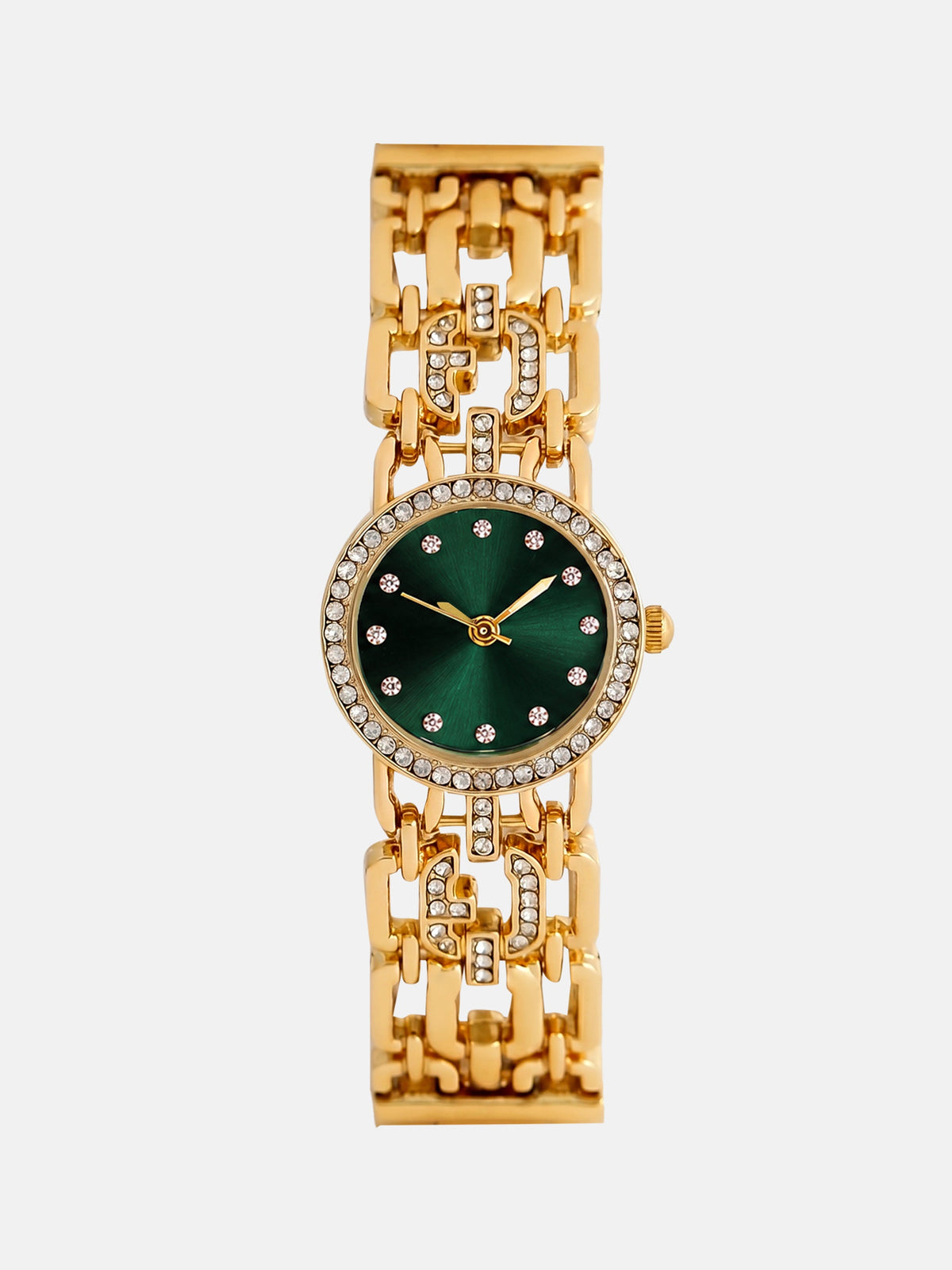 The Emerald Luxe Bracelet Watch - Gold