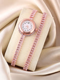 Haute Sauce The Crystalized Wrap Round Watch - Rose Gold