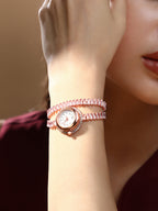 Haute Sauce The Crystalized Wrap Round Watch - Rose Gold