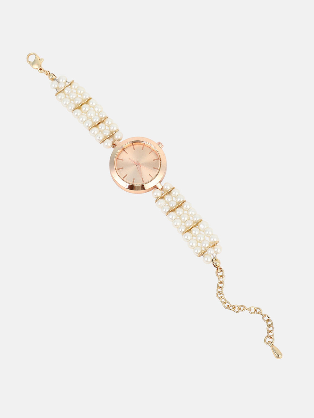 Haute Sauce The Noor Round Watch - Pearl White