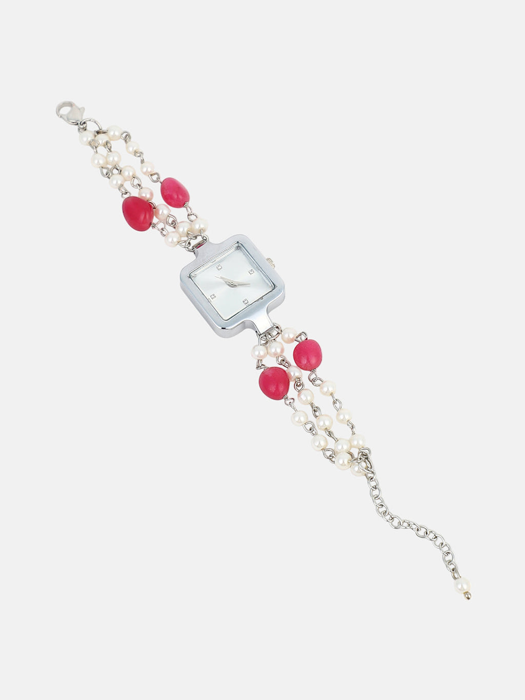 Haute Sauce The Begum Square Watch - Ruby Red