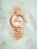 Haute Sauce The Cristal-Orbit Round Watch - Rose Gold