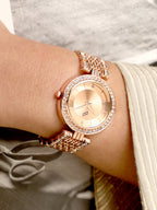 Haute Sauce The Cristal-Orbit Round Watch - Rose Gold