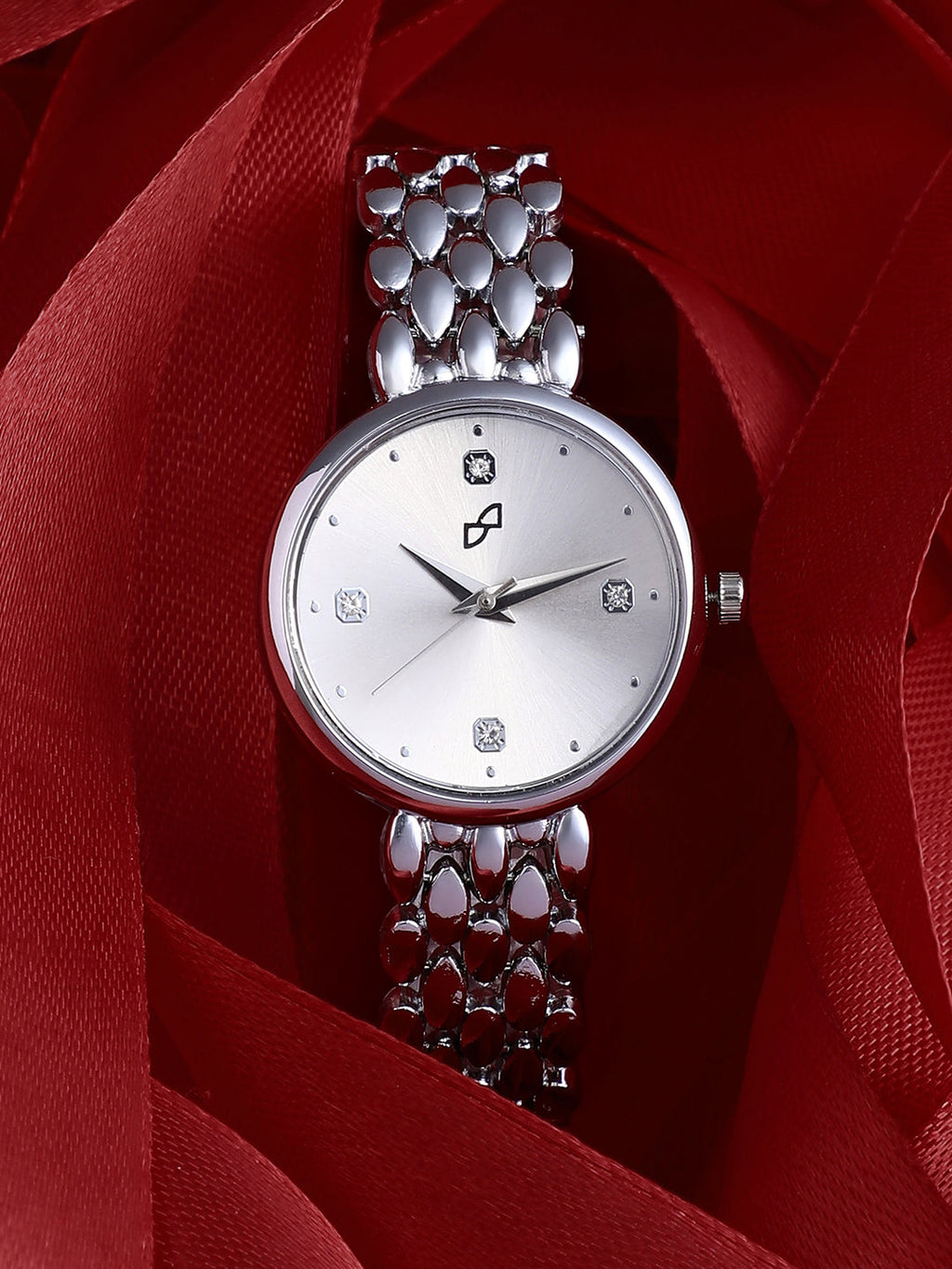 The Giorno-Venin Round Watch - Metallic Silver