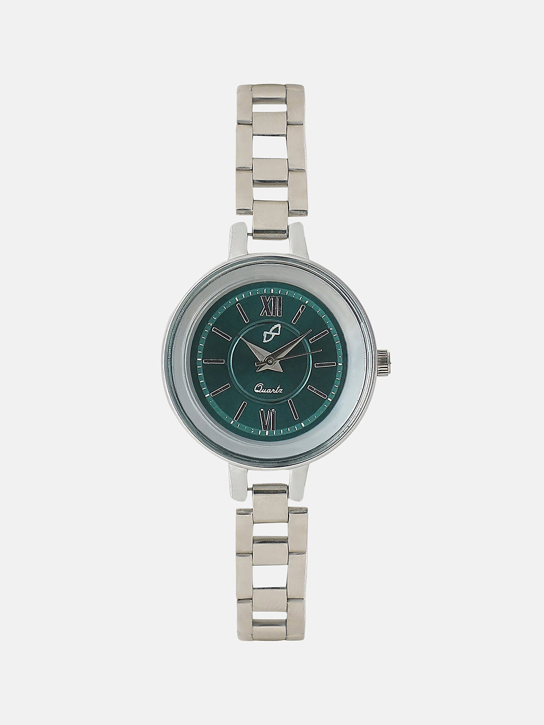 The Emerald Essence Watch - Silver