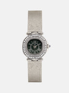 The Emerald Crystal Watch - Silver