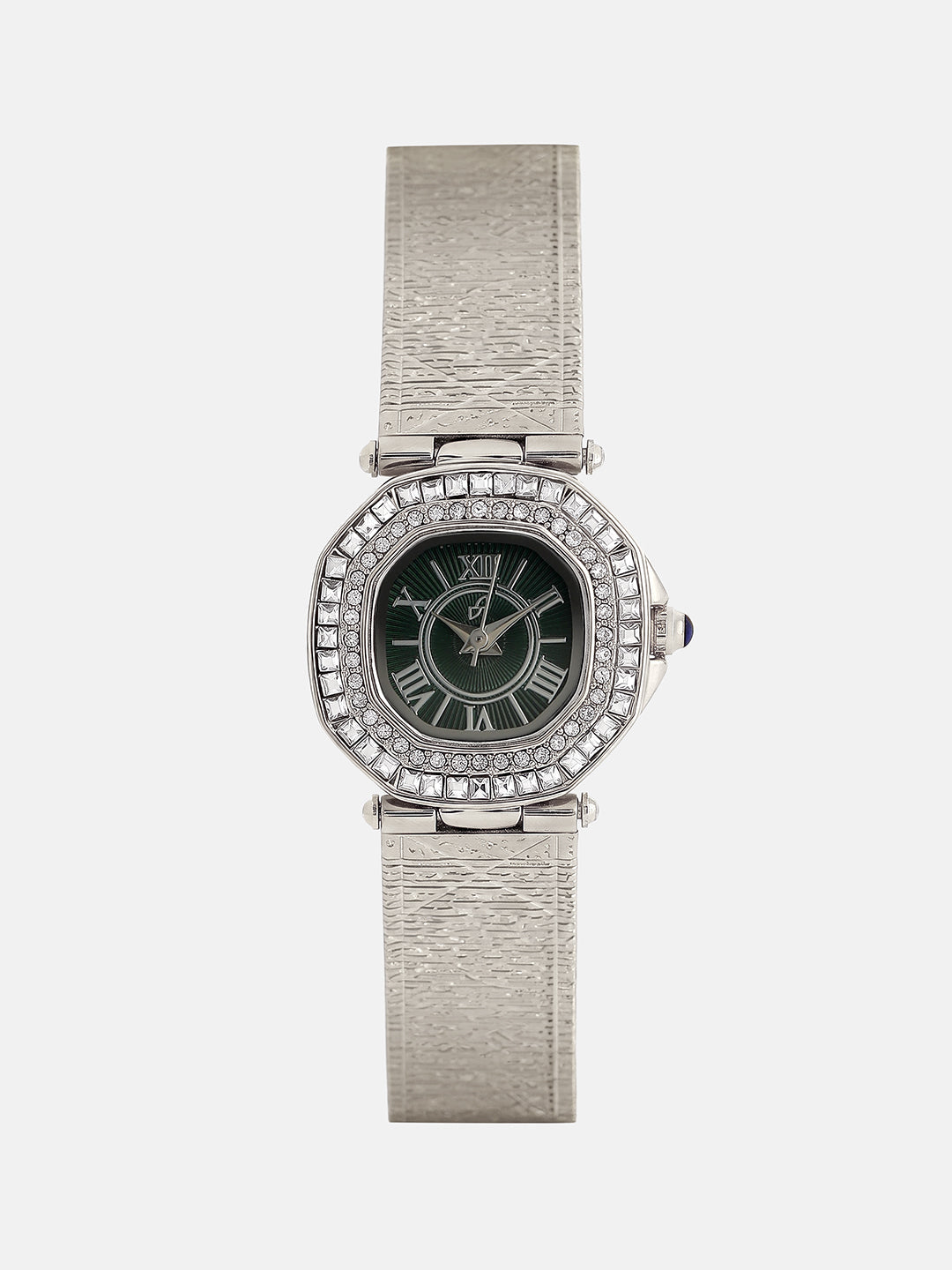 The Emerald Crystal Watch - Silver