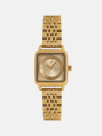 The Ruby Square Watch - Antique Gold