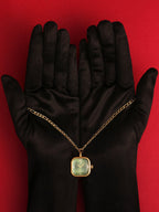The Ruby Pendant Necklace Watch - Gold
