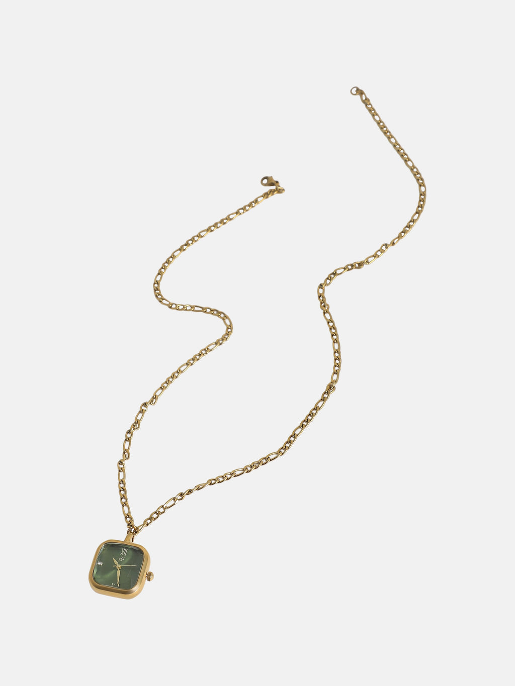 The Ruby Pendant Necklace Watch - Gold