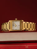The Ivory Rectangle Watch - Gold