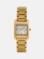 The Ivory Rectangle Watch - Gold
