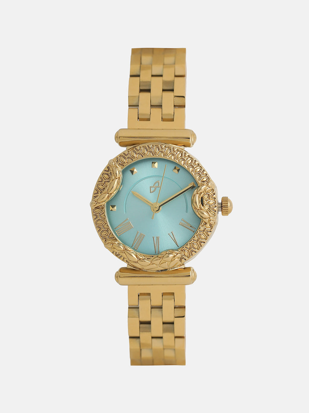 The Sapphire Marble Watch - Gold