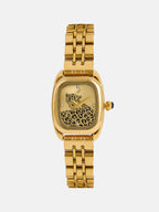 The Crystal Square Watch - Royal Gold