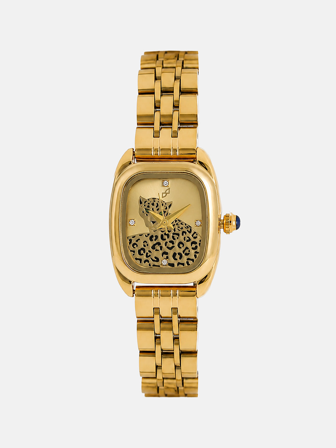 The Crystal Square Watch - Royal Gold