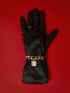 The Ivory Chain Link Watch - Gold