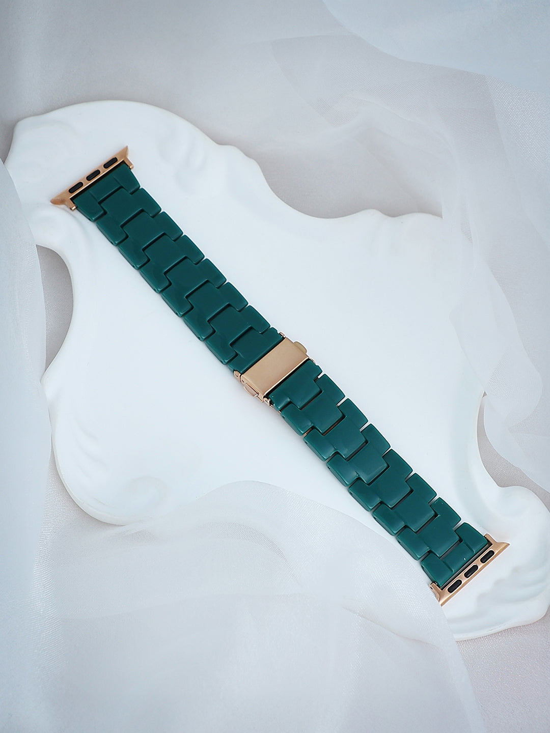 Haute Sauce H-Link Watch Strap - Teal Green