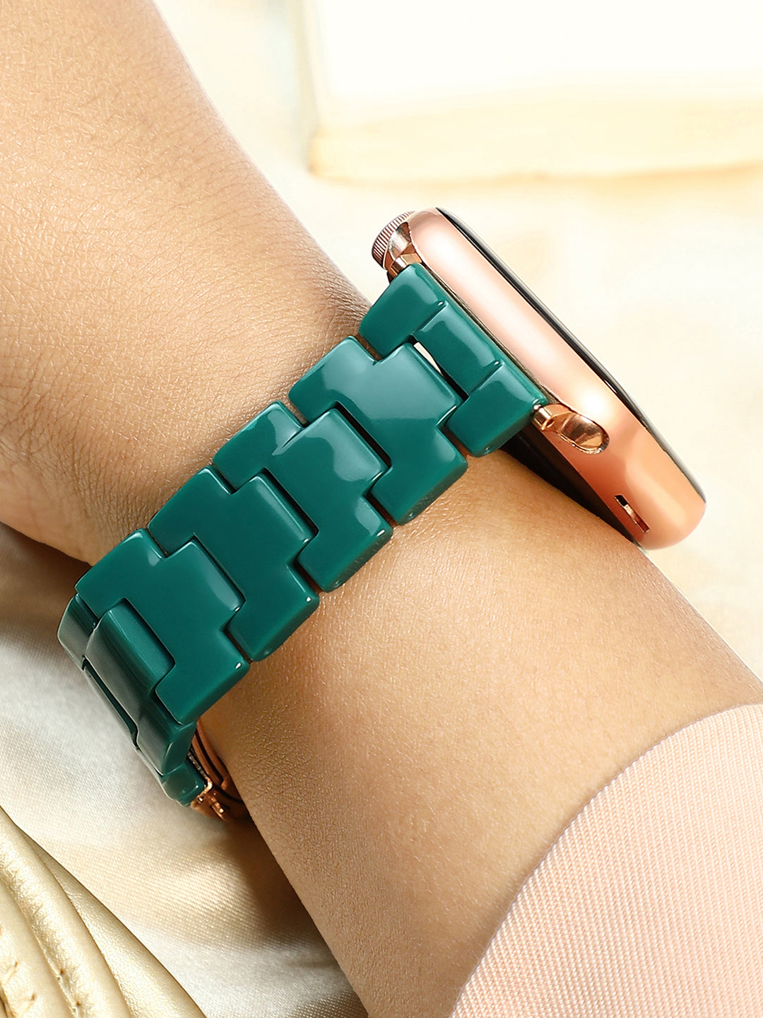 Haute Sauce H-Link Watch Strap - Teal Green