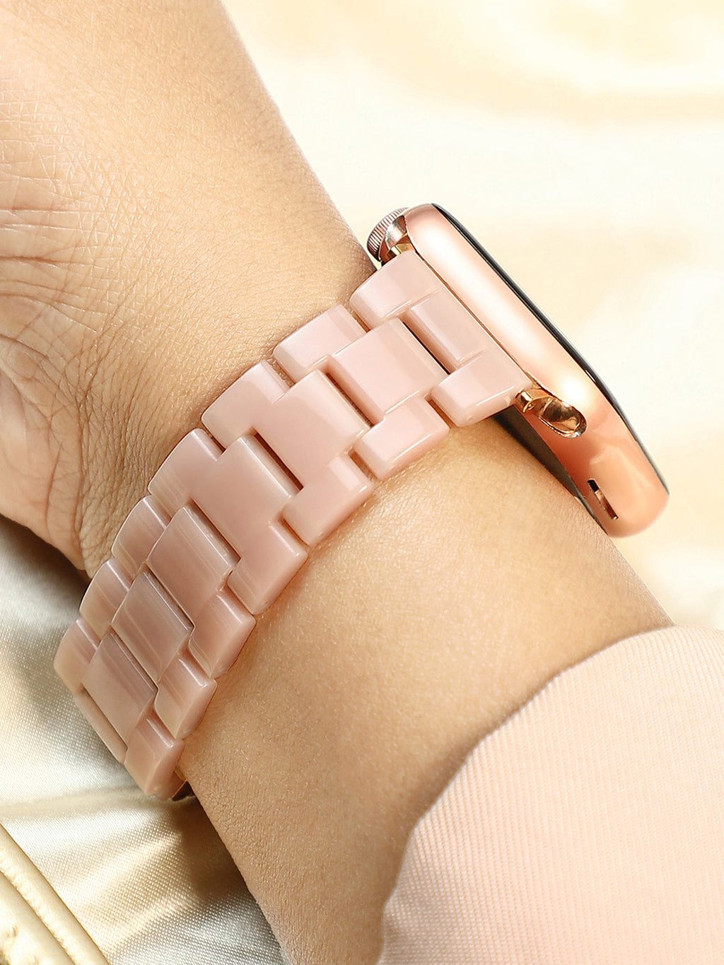 Haute Sauce H-Link Watch Strap - Baby Pink