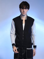 Campus Sutra Zip-Front Block Jacket