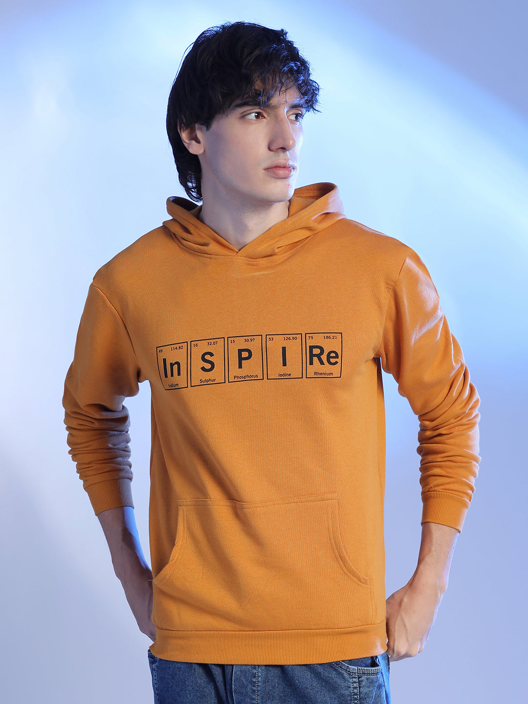 Campus Sutra Inspire Hoodie With Kangaroo Pocket