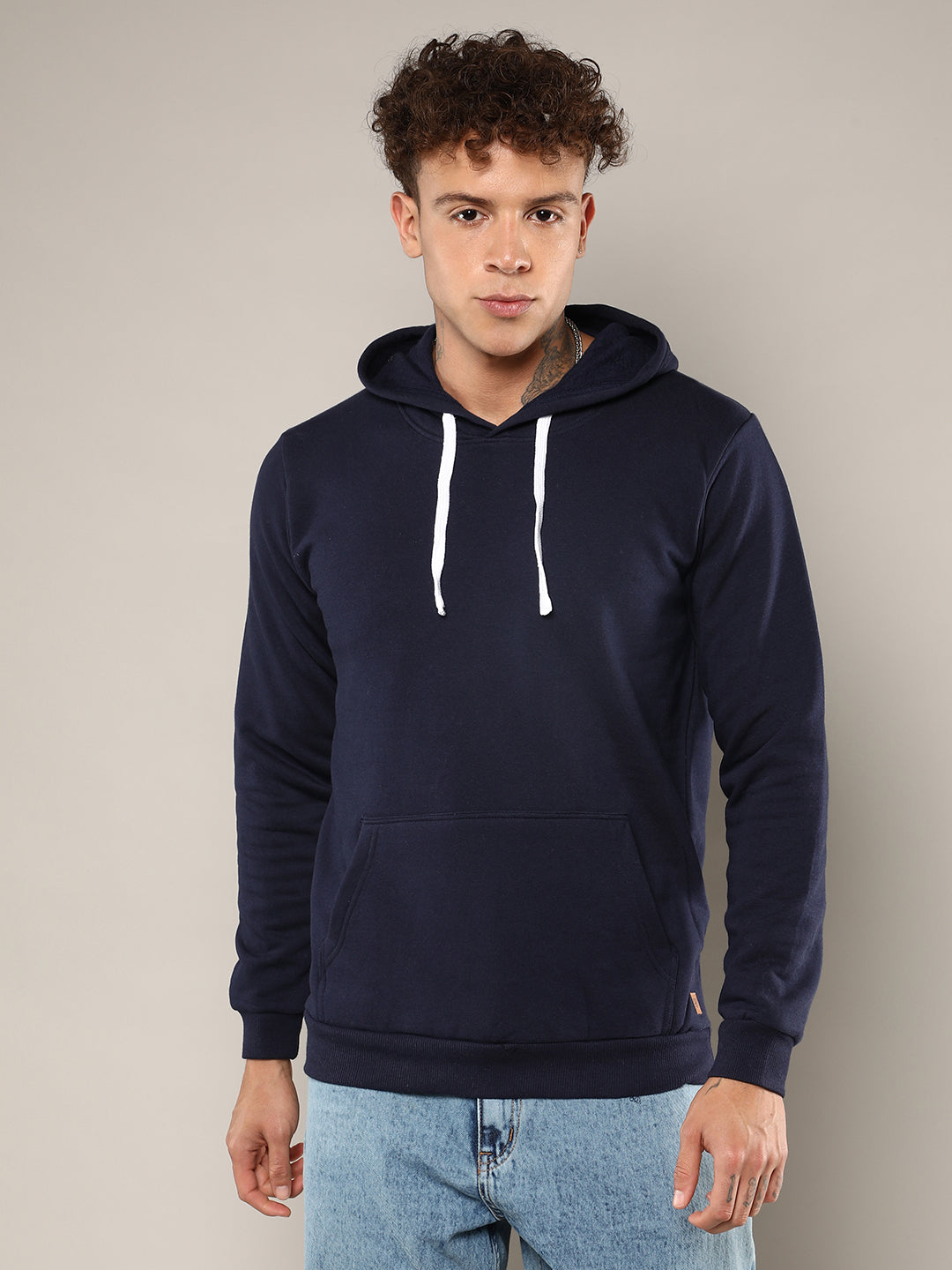 Campus Sutra Regular Pullover Hoodie