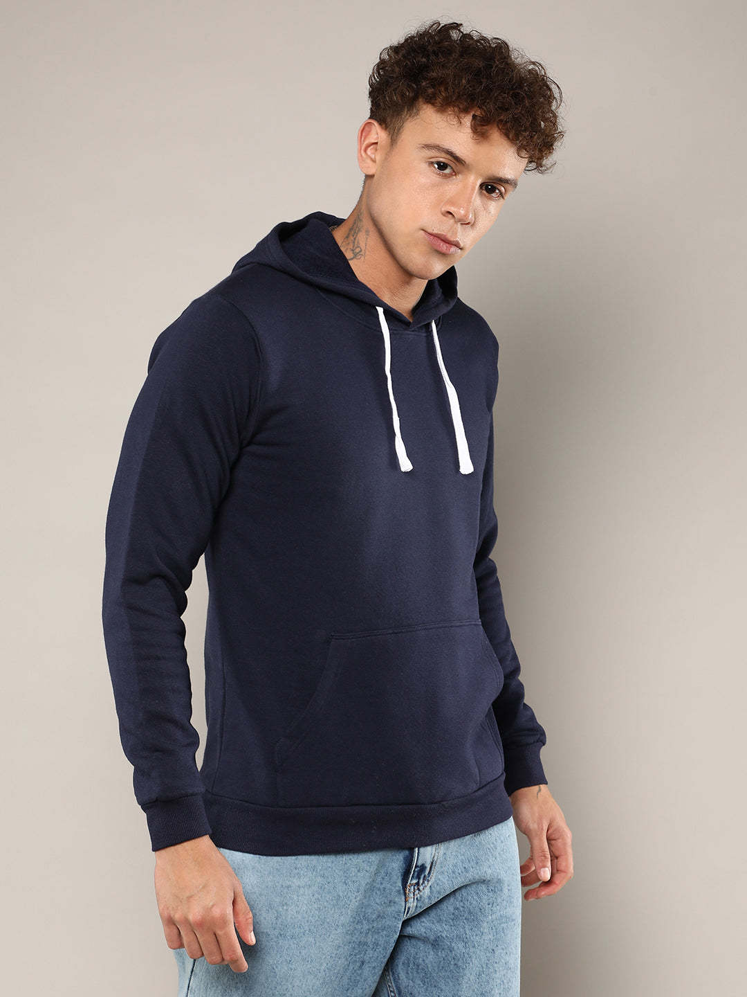 Campus Sutra Regular Pullover Hoodie
