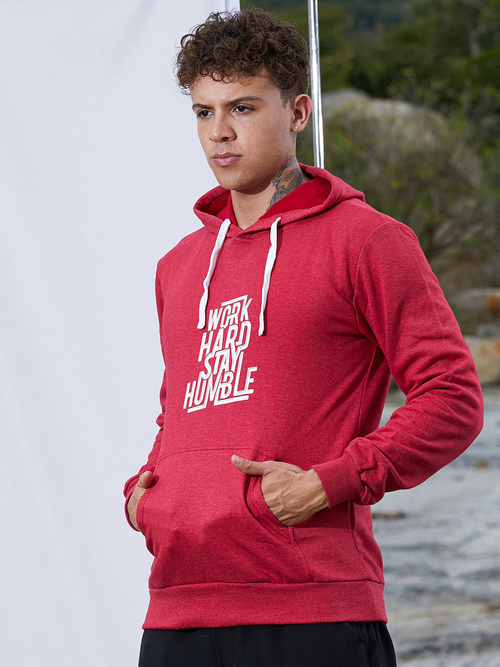 Campus Sutra Work Hard Stay Humble Hoodie