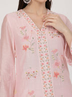 ShopKapaas Pearl Pink Suit Set - With Dupatta