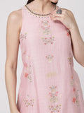 ShopKapaas Pearl Pink A-line Salwar Set - Without Dupatta