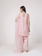 ShopKapaas Pearl Pink A-line Salwar Set - With Dupatta