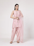 ShopKapaas Pearl Pink A-line Salwar Set - With Dupatta