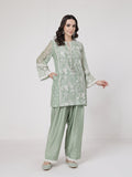 ShopKapaas Sage Green Lace Set - Without Dupatta