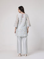 ShopKapaas Mint Blue A-line Set - With Dupatta