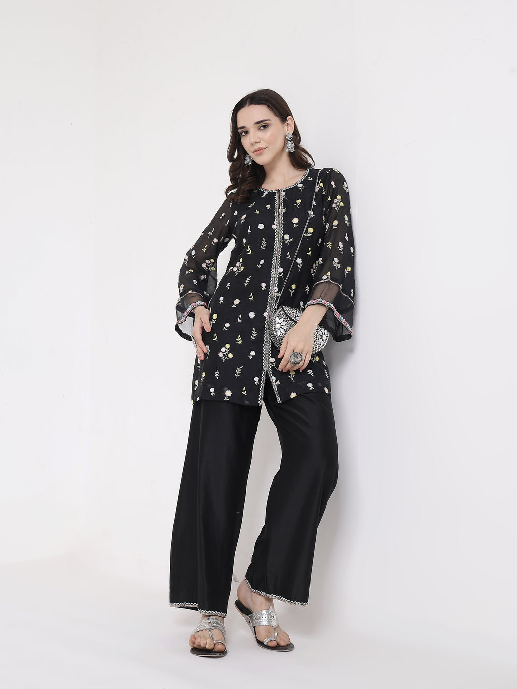 ShopKapaas Opal Embroidered Suit Set - Without Dupatta