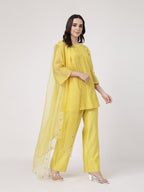 ShopKapaas Kesari Flared Sants Set - Without Dupatta