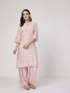 ShopKapaas Pankhudi V Neck Set - With Dupatta