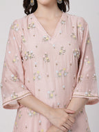 ShopKapaas Pankhudi V Neck Set - With Dupatta