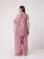 ShopKapaas Mauve Crushed Salwar Set - With Dupatta