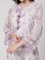ShopKapaas Lilac Tassels Kurta Set - Without Dupatta
